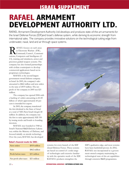 Rafael Armament Development Authority Ltd