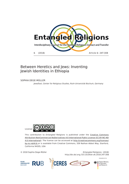 Between Heretics and Jews: Inventing Jewish Identities in Ethiopia