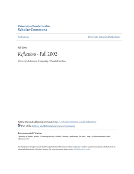 Reflections University Libraries Publications