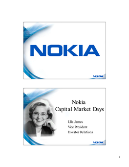 Nokia Capital Market Days