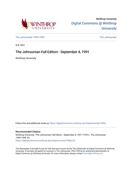 The Johnsonian Fall Edition - September 4, 1991