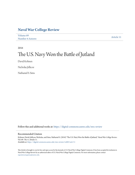 The U.S. Navy Won the Battle of Jutland