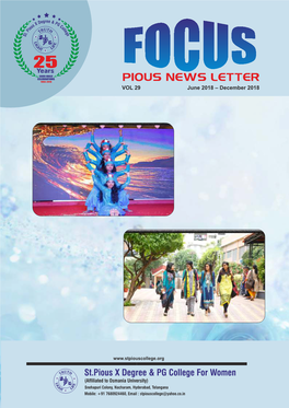 PIOUS NEWS LETTER 1993-2018 VOL 29 June 2018 – December 2018