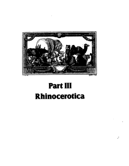 Rhinocerotica Pageantry and the Four Continents