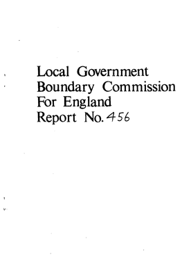 Local Government Boundary Commission for England Report No