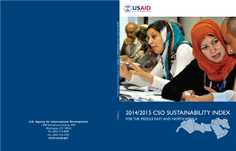 The 2014/2015 Civil Society Organization Sustainability Index for the Middle East and North Africa