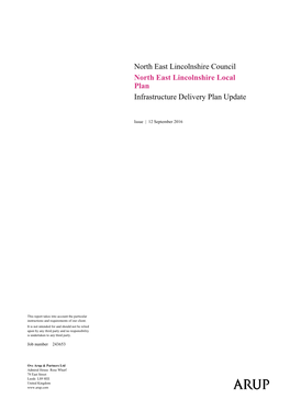 North East Lincolnshire Council North East Lincolnshire Local Plan Infrastructure Delivery Plan Update