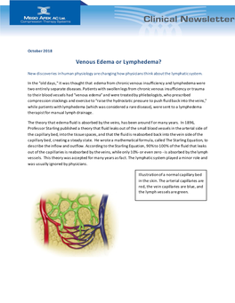 Venous Edema Or Lymphedema?