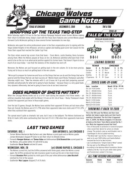 Chicago Wolves Game Notes TEXAS at CHICAGO DECEMBER 2, 2018 4 P.M