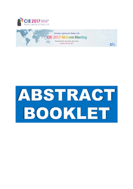 CIE 2017 Abstract Booklet