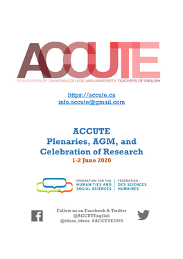 ACCUTE 2020 Conference Program