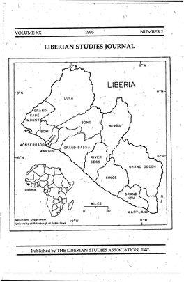 Liberian Studies Journal