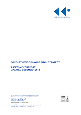 South Tyneside Playing Pitch Strategy Assessment Report 20191.22MB