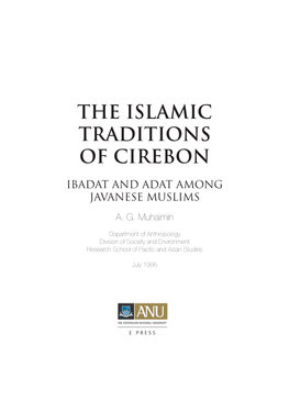 The Islamic Traditions of Cirebon
