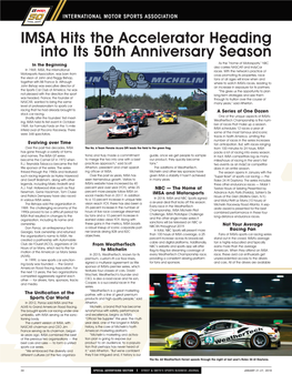 IMSA Hits the Accelerator Heading Into Its 50Th Anniversary Season