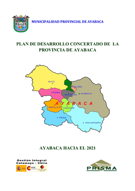 Plan De Desarrollo Concertado: La Provincia