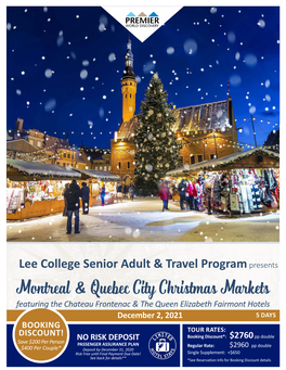 Lee College Senior Adult & Travel Programpresents