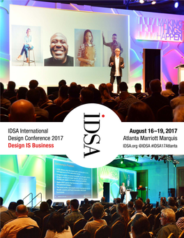 IDSA International Design Conference 2017 Design IS Business August