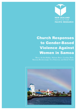 Church Responses to Gender-Based Violence Against Women in Samoa