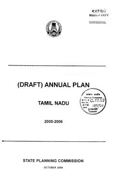 (Draft) Annual Plan Tamil Nadu