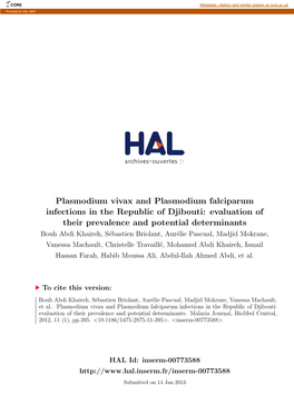 Plasmodium Falciparum