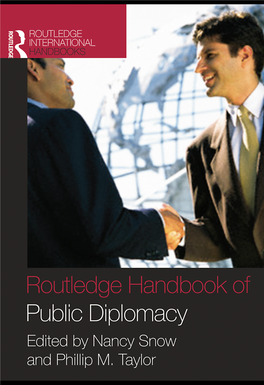 Routledge Handbook of Public Diplomacy