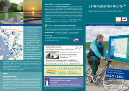 Beltringharder Route Zenden Gebiete Des Nationalparks Schleswig-Holsteinisches Watten- * Meer Mit Der Hamburger Hallig Sind Zu Natura-2000-Gebieten Erklärt Worden