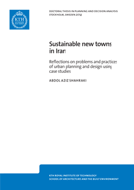 Sustainable New Towns in Iran