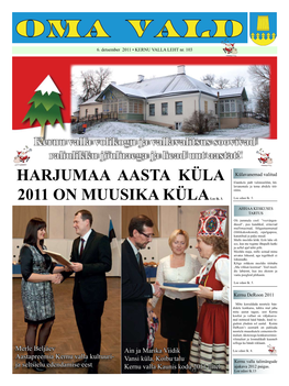 HARJUMAA AASTA KÜLA 2011 on MUUSIKA Külaloe Lk. 3