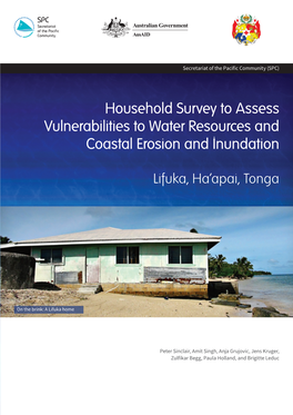 Household Survey to Assess Vulnerabilities to Water Resources and Coastal Erosion and Inundation