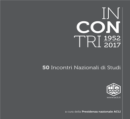 50 Incontri Nazionali Di Studi