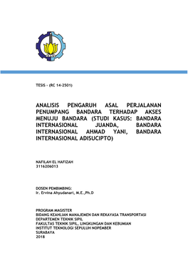 Studi Kasus: Bandara Internasional Juanda, Bandara Internasional Ahmad Yani, Bandara Internasional Adisucipto)