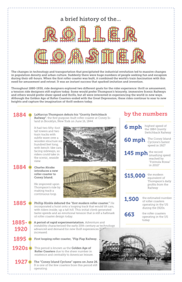 A Brief History of The... by the Numbers 1884 1884 1885 1895 1885- 1920