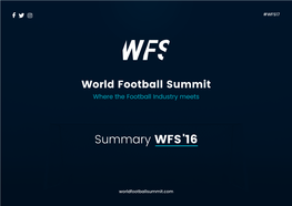 Summary WFS'16