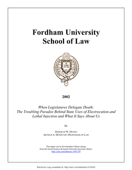 Fordham University School of Law