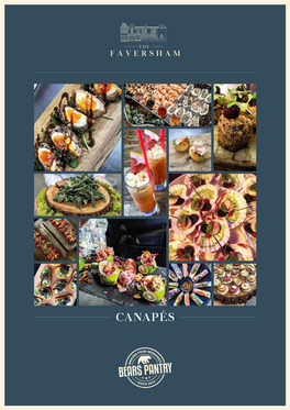 Canapés Menu