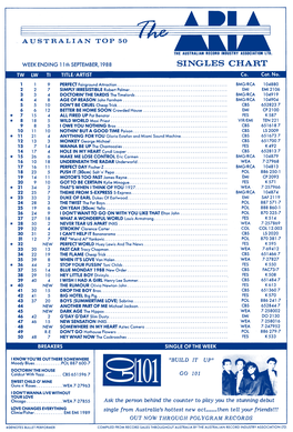 ARIA Charts, 1988-09-11 to 1989-01-08