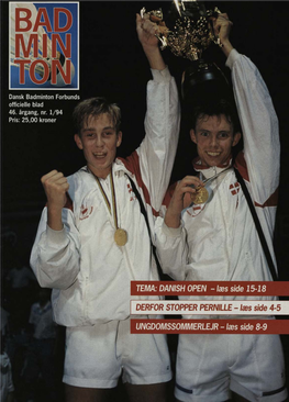 Dansk Badminton Forbunds Officielle Bold 1994/95