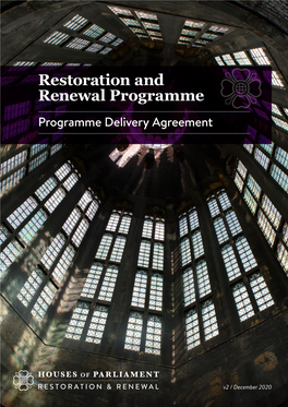 Restoration and Renewal Programme Programme Delivery Agreement