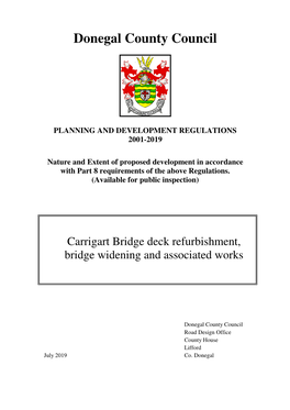Donegal County Council PLANNING and DEVELOPMENT