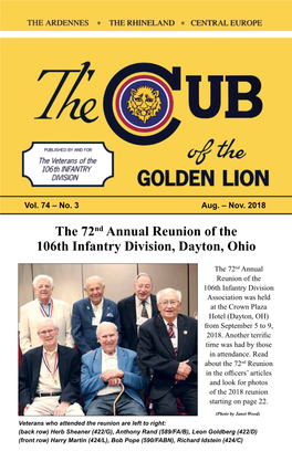 Prior Issue of the CU:B Vol. 74, No. 3