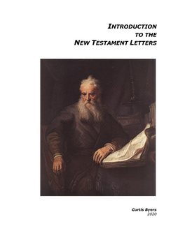 Introduction to the New Testament Letters