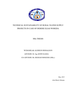 Technical Sustainability Projects in Case of De Al