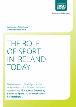 The Role of Sport in Ireland Today