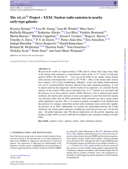 XXXI. Nuclear Radio Emission in Nearby Early-Type Galaxies