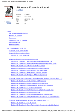 Informit Online Books > LPI Linux Certification in a Nutshell