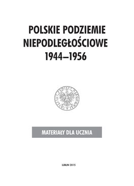 Polskie Podziemie Niepodległościowe 1944–1956
