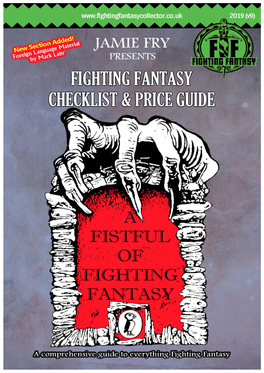 Fighting Fantasy Collector Checklist Price Guide 2019 V0.03 Cropped