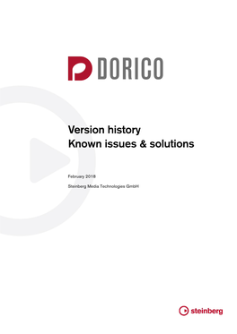 Dorico 1.2.10 Version History