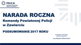 Informacja O Stanie Bezpieczenstwa I Porządku Publicznego Na Terenie